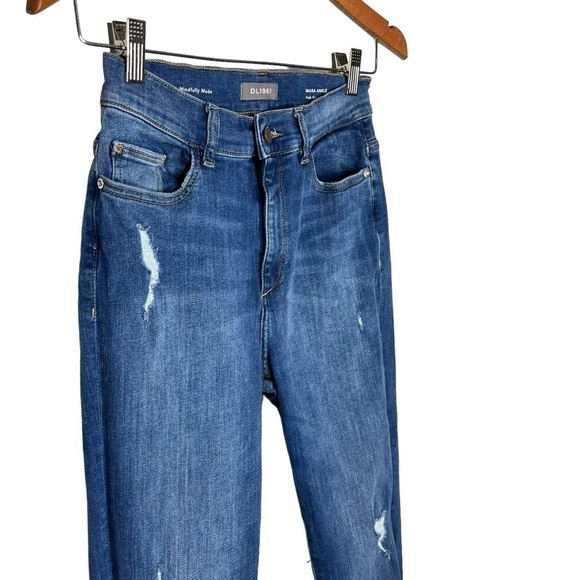 DL1961 Mara High Rise Ankle Straight Instasculpt Jeans in Chancery Sz 27 - Picture 6 of 11